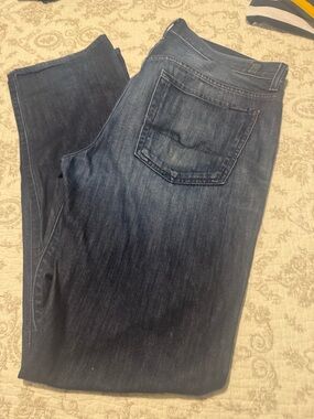 7 For All Mankind Men’s Dark Wash Straight Leg Jeans